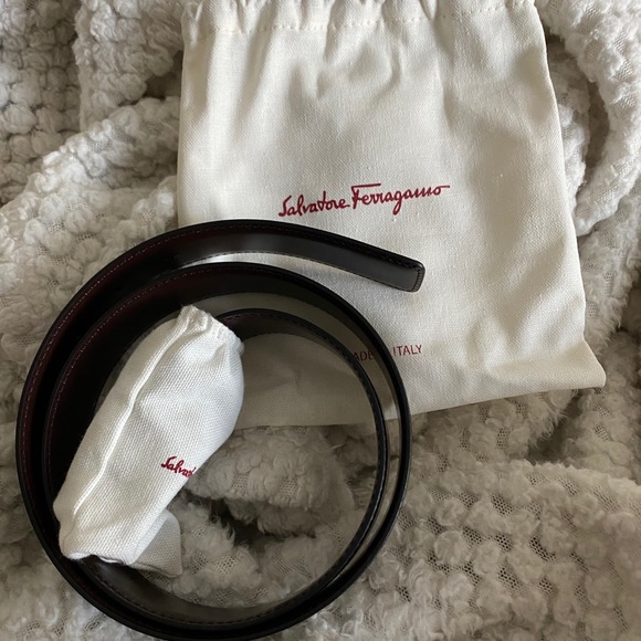 Ferragamo Adjustable & Reversible Buckle Belt